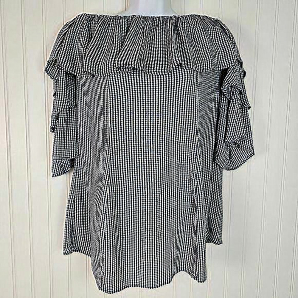 American Eagle Outfitters Gingham Dress Blue White Size‎ Small Tunic